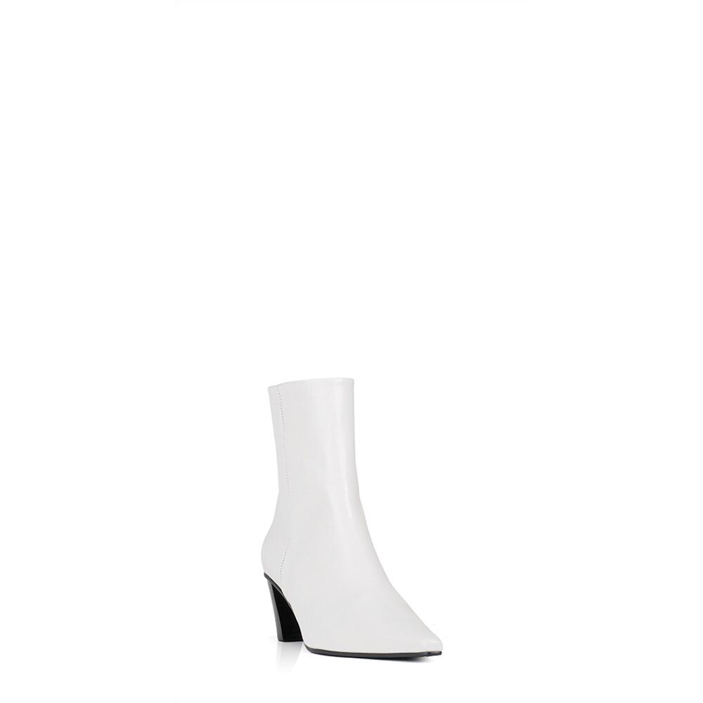 NEW REIKE NEN women's westy slim leather ankle boots in white